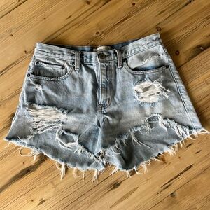Abercrombie & Fitch Distressed Denim Shorts